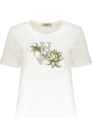 HERNO T-Shirt mit H Flower-Print