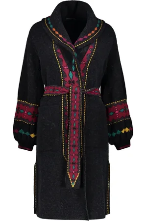 Etro Wollmantel mit Jacquardmuster