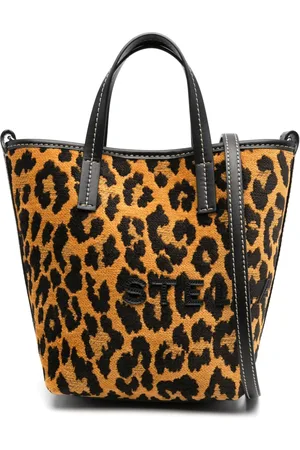 Stella McCartney Beuteltasche aus Leoparden-Jacquard