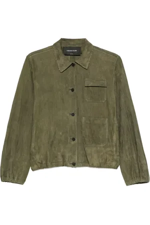 Fabiana Filippi Wildleder-Bomberjacke mit Falten