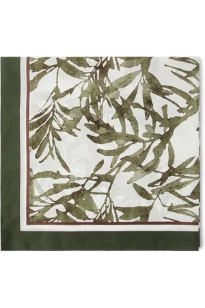 Brunello Cucinelli Schal mit Blumen-Print
