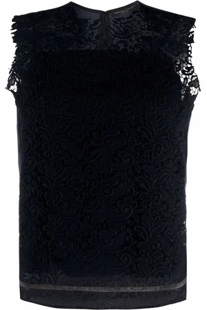 Fabiana Filippi Top mit Spitzeneinsatz