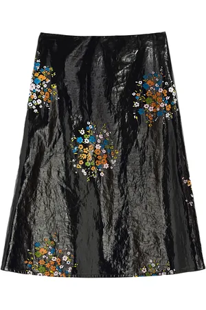 Jil Sander Midirock mit Blumen-Print