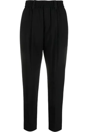 Brunello Cucinelli Tapered-Hose mit hohem Bund