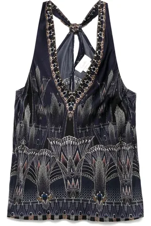 Camilla The Egypt Effect Top mit V-Ausschnitt