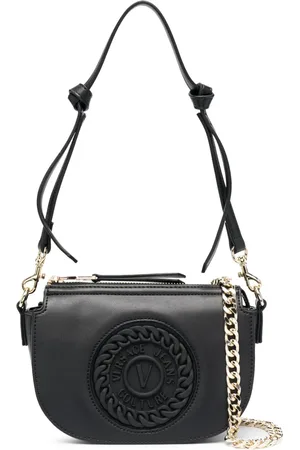 VERSACE Umhängetasche mit Logo-Prägung