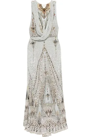 Camilla The Sahara Starlet Maxikleid mit drapiertem Rücken
