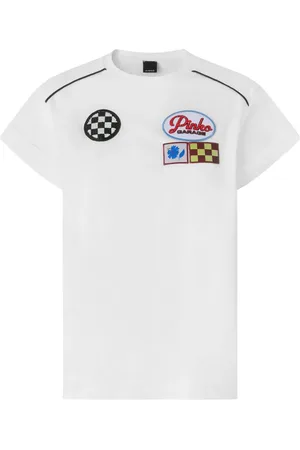 Pinko T-Shirt mit Logo-Applikation