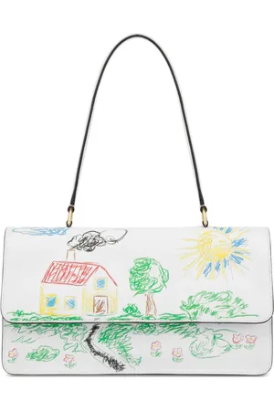 Moschino Schultertasche mit Zeichnungs-Print