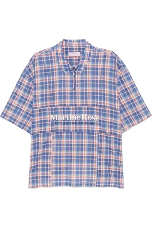 MARTINE ROSE Kariertes Poloshirt
