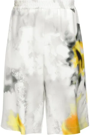 Alexander McQueen Obscured Flower Badeshorts