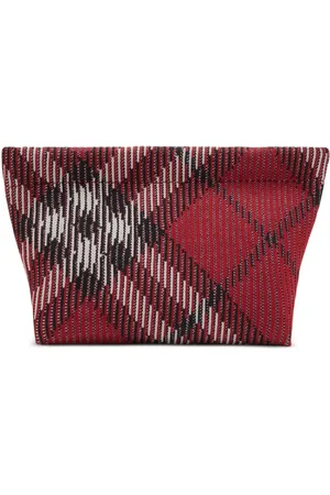 Burberry Strick-Clutch mit Karomuster