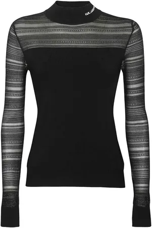 Karl Lagerfeld Top mit Logo-Stickerei
