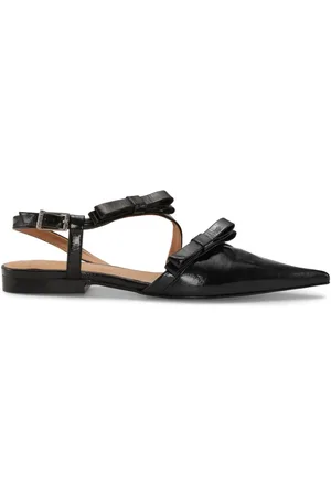 Ganni Slingback-Ballerinas mit Schleifen-Detail