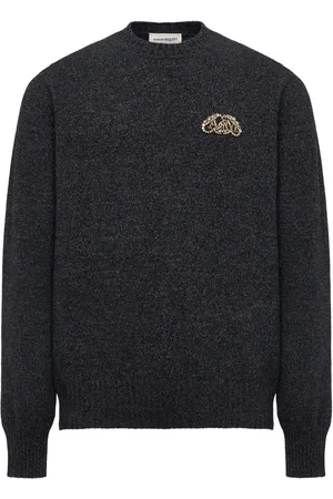 Alexander McQueen Seal Pullover mit Logo-Applikation
