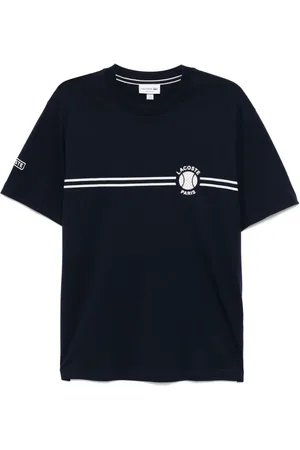 Lacoste Besticktes T-Shirt mit Print