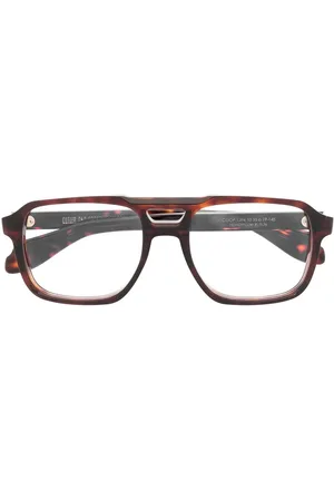 CUTLER & GROSS Eckige Brille in Schildpattoptik