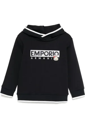 Emporio Armani Hoodie mit Logo-Stickerei