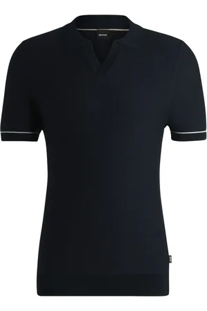 HUGO BOSS Poloshirt mit V-Ausschnitt