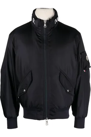 Moncler Bomberjacke mit Logo-Kragen
