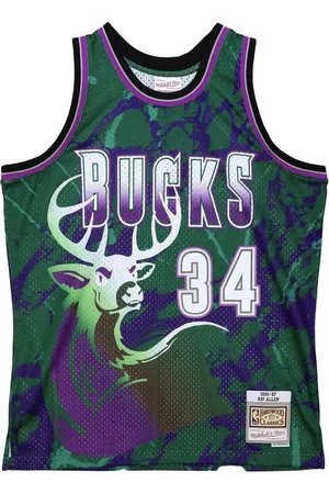 Mitchell & Ness NBA Milwaukee Bucks 1996 Ray Allen Team Marble Swingman Trikot
