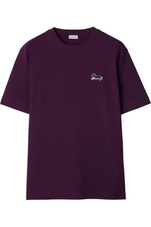 Burberry T-Shirt mit Logo-Stickerei
