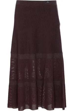 Elisabetta Franchi Gestufter Strick-Midirock