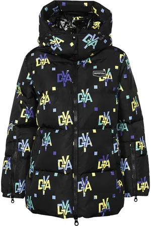 Duvetica Gefütterte Jacke mit Monogramm-Print