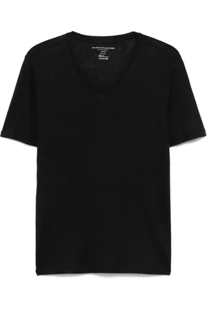 Majestic T-Shirt mit V-Ausschnitt