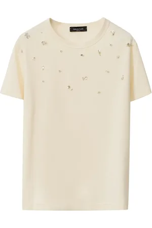 Fabiana Filippi T-Shirt mit Perlenverzierung