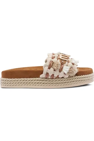 Mou Plateau-Sandalen mit Flechtriemen