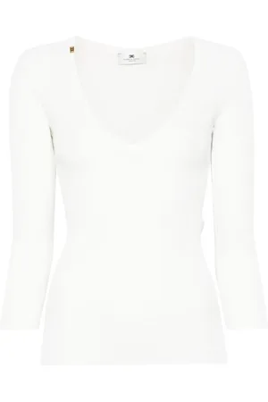 Elisabetta Franchi Oberteil mit V-Ausschnitt