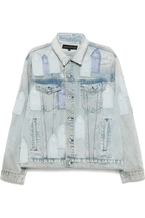 Who Decides War Patched Arched Jeansjacke