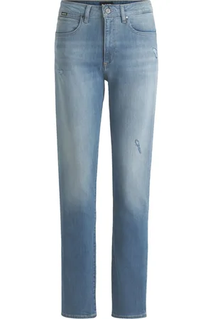 HUGO BOSS Jeans mit Distressed-Detail