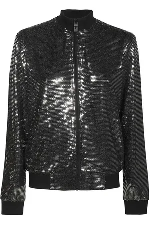 John Richmond Bomberjacke mit Glanzoptik