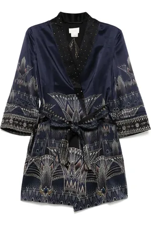 Camilla Pyjama-Jacke mit Rollkragen