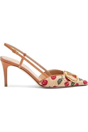 VALENTINO GARAVANI VLogo Signature Pumps mit Cherryfic-Print 80mm
