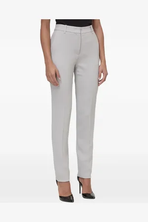 Emporio Armani Schmale Hose mit hohem Bund