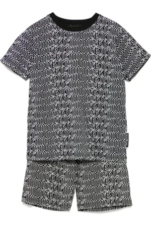 John Richmond Shorts mit Logo-Print (2er-Set)
