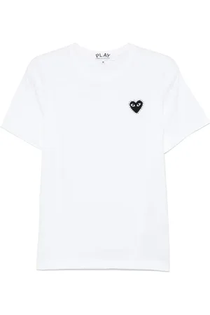 Comme des Garçons T-Shirt mit Strass-Emblem