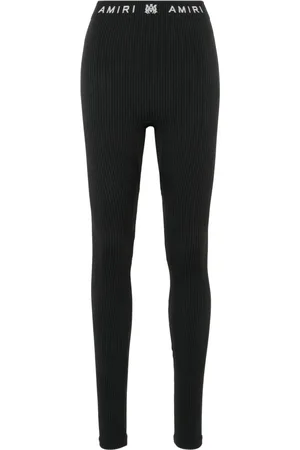 AMIRI Gerippte Leggings mit Logo-Bund