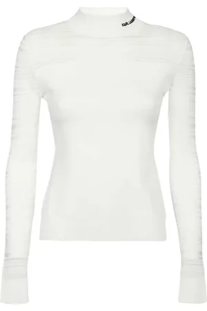 Karl Lagerfeld Top mit Logo-Stickerei