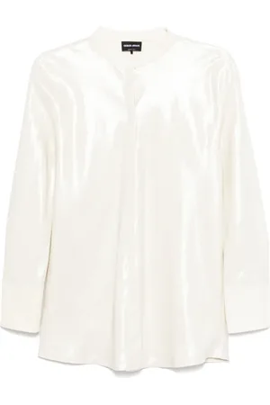 Giorgio Armani Hemd im Metallic-Look