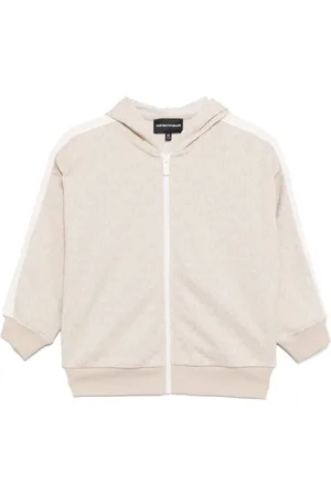 Emporio Armani Kapuzenjacke mit Monogramm