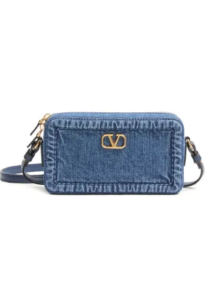 VALENTINO GARAVANI Mini Alltime Schultertasche aus Denim