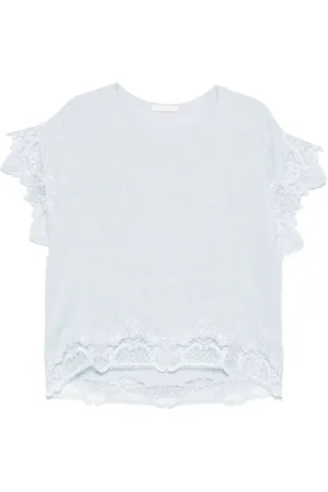 Maurizio Mykonos Bluse mit Kordelbesatz