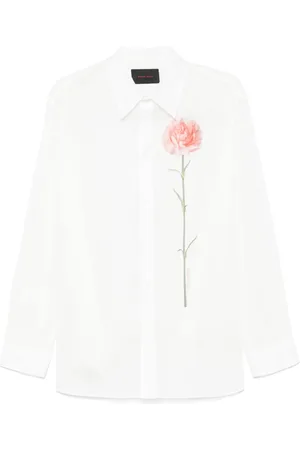 Simone Rocha Hemd mit Nelken-Print
