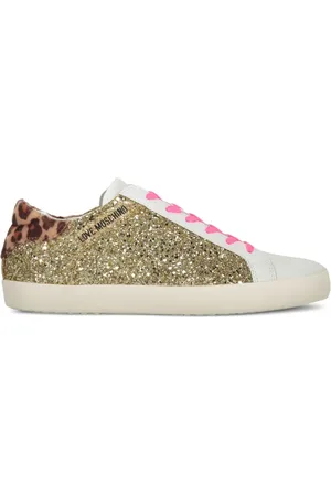 Moschino Sneakers mit Glitter-Optik