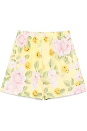 Moschino X Smiley Shorts mit Blumen-Print