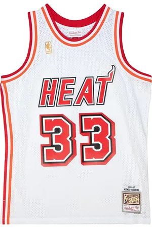 Mitchell & Ness 1996/97 Hardwood Classics Alonzo Mourning Miami Heat "White" Swingman Trikot